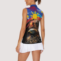 Philippines Lion and Eagle 1898 Women Sleeveless Polo Shirt Pilipinas Maligayang Araw ng Kalayaan LT9 - Polynesian Pride