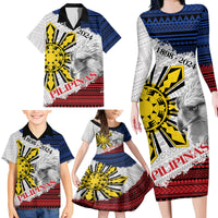 Philippines 126th Independence Day Family Matching Long Sleeve Bodycon Dress and Hawaiian Shirt Pilipinas Hunyo 12 Maligayang Araw ng Kalayaan LT9 - Polynesian Pride