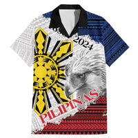 Philippines 126th Independence Day Family Matching Mermaid Dress and Hawaiian Shirt Pilipinas Hunyo 12 Maligayang Araw ng Kalayaan LT9 Dad's Shirt - Short Sleeve White - Polynesian Pride
