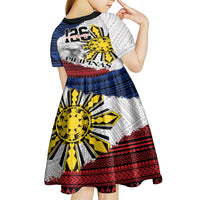 Philippines 126th Independence Day Kid Short Sleeve Dress Pilipinas Hunyo 12 Maligayang Araw ng Kalayaan LT9 - Polynesian Pride