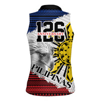 Philippines 126th Independence Day Women Sleeveless Polo Shirt Pilipinas Hunyo 12 Maligayang Araw ng Kalayaan LT9 - Polynesian Pride
