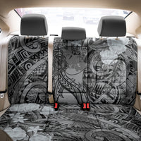 Pacific Beauty Girl Back Car Seat Cover Black Polyneisan Tribal Vintage Motif LT9 - Polynesian Pride