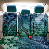 Pacific Beauty Girl Back Car Seat Cover Blue Polyneisan Tribal Vintage Motif LT9 - Polynesian Pride