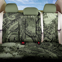 Pacific Beauty Girl Back Car Seat Cover Green Polyneisan Tribal Vintage Motif LT9 One Size Green - Polynesian Pride