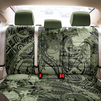 Pacific Beauty Girl Back Car Seat Cover Green Polyneisan Tribal Vintage Motif LT9 - Polynesian Pride