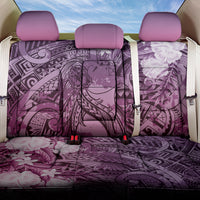 Pacific Beauty Girl Back Car Seat Cover Pink Polyneisan Tribal Vintage Motif LT9 One Size Pink - Polynesian Pride
