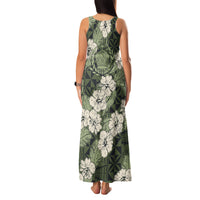 Tongan Kupesi Ngatu Hibiscus Vintage Motif Family Matching Tank Maxi Dress and Hawaiian Shirt LT9 - Polynesian Pride