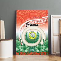 Penama Vanuatu Canvas Wall Art Hibiscus Sand Drawing with Pacific Pattern