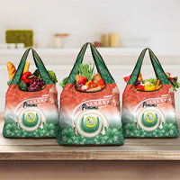 Penama Vanuatu Grocery Bag Hibiscus Sand Drawing with Pacific Pattern