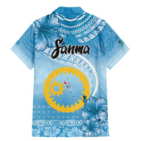 Sanma Vanuatu Family Matching Mermaid Dress and Hawaiian Shirt Hibiscus Sand Drawing with Pacific Pattern LT9 - Polynesian Pride