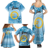 Sanma Vanuatu Family Matching Summer Maxi Dress and Hawaiian Shirt Hibiscus Sand Drawing with Pacific Pattern LT9 - Polynesian Pride