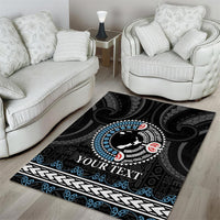 Custom Fiji and New Zealand Area Rug Maori Fern Mix Tapa Tribal Unique LT9 - Polynesian Pride