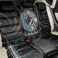 Custom Fiji and New Zealand Back Car Seat Cover Maori Fern Mix Tapa Tribal Unique LT9 - Polynesian Pride