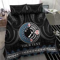 Custom Fiji and New Zealand Bedding Set Maori Fern Mix Tapa Tribal Unique LT9 - Polynesian Pride