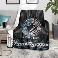 Custom Fiji and New Zealand Blanket Maori Fern Mix Tapa Tribal Unique LT9 - Polynesian Pride