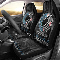 Custom Fiji and New Zealand Car Seat Cover Maori Fern Mix Tapa Tribal Unique LT9 - Polynesian Pride