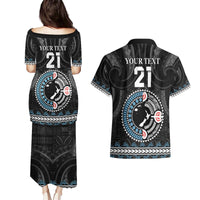 Custom Fiji and New Zealand Couples Matching Puletasi and Hawaiian Shirt Maori Fern Mix Tapa Tribal Unique LT9 - Polynesian Pride