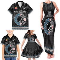 Custom Fiji and New Zealand Family Matching Tank Maxi Dress and Hawaiian Shirt Maori Fern Mix Tapa Tribal Unique LT9 - Polynesian Pride