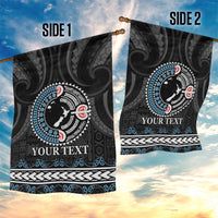 Custom Fiji and New Zealand Garden Flag Maori Fern Mix Tapa Tribal Unique LT9 - Polynesian Pride