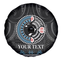 Custom Fiji and New Zealand Spare Tire Cover Maori Fern Mix Tapa Tribal Unique LT9 - Polynesian Pride