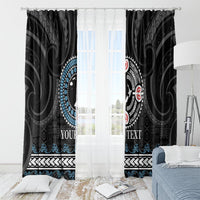 Custom Fiji and New Zealand Window Curtain Maori Fern Mix Tapa Tribal Unique LT9 - Polynesian Pride