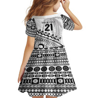 Custom Fiji Rugby Cibi Dance Family Matching Long Sleeve Bodycon Dress and Hawaiian Shirt Create History World Cup Sevens LT9 - Polynesian Pride