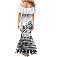Custom Fiji Rugby Cibi Dance Family Matching Mermaid Dress and Hawaiian Shirt Create History World Cup Sevens LT9 - Polynesian Pride