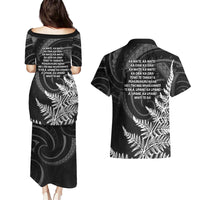 New Zealand Black Fern 7s Couples Matching Puletasi and Hawaiian Shirt History World Cup Sevens LT9 - Polynesian Pride