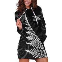 New Zealand Black Fern 7s Hoodie Dress History World Cup Sevens LT9 Black - Polynesian Pride