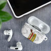 Hawaii Lei Kamehameha AirPods Case Ke'oke'o Seamless Pattern Hibiscus Flower