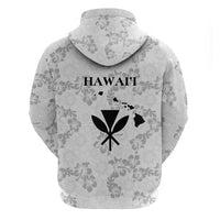 Hawaii Lei Kamehameha Hoodie Ke'oke'o Seamless Pattern Hibiscus Flower