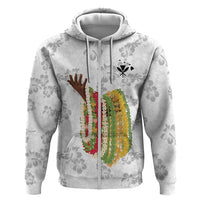 Hawaii Lei Kamehameha Hoodie Ke'oke'o Seamless Pattern Hibiscus Flower
