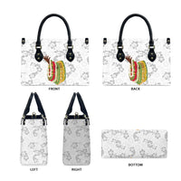 Hawaii Lei Kamehameha Leather Bag Ke'oke'o Seamless Pattern Hibiscus Flower