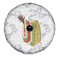 Hawaii Lei Kamehameha Spare Tire Cover Ke'oke'o Seamless Pattern Hibiscus Flower