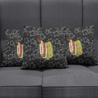 Hawaii Lei Kamehameha Pillow Cover Ele'ele Seamless Pattern Hibiscus Flower