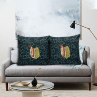 Hawaii Lei Kamehameha Pillow Cover Uliuli Seamless Pattern Hibiscus Flower