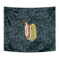 Hawaii Lei Kamehameha Tapestry Uliuli Seamless Pattern Hibiscus Flower