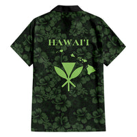 Hawaii Lei Kamehameha Family Matching Off Shoulder Short Dress and Hawaiian Shirt Oma'oma'o Seamless Pattern Hibiscus Flower LT9 - Polynesian Pride