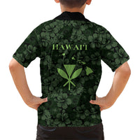 Hawaii Lei Kamehameha Family Matching Summer Maxi Dress and Hawaiian Shirt Oma'oma'o Seamless Pattern Hibiscus Flower LT9 - Polynesian Pride