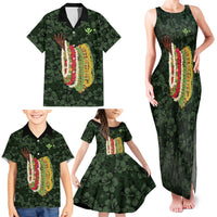Hawaii Lei Kamehameha Family Matching Tank Maxi Dress and Hawaiian Shirt Oma'oma'o Seamless Pattern Hibiscus Flower LT9 - Polynesian Pride