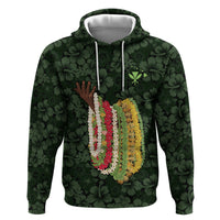 Hawaii Lei Kamehameha Hoodie Oma'oma'o Seamless Pattern Hibiscus Flower