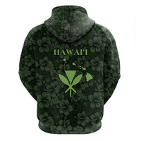 Hawaii Lei Kamehameha Hoodie Oma'oma'o Seamless Pattern Hibiscus Flower