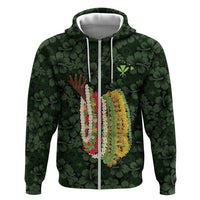 Hawaii Lei Kamehameha Hoodie Oma'oma'o Seamless Pattern Hibiscus Flower