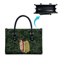 Hawaii Lei Kamehameha Leather Bag Oma'oma'o Seamless Pattern Hibiscus Flower