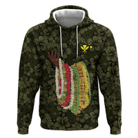 Hawaii Lei Kamehameha Hoodie Melemele Seamless Pattern Hibiscus Flower