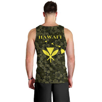 Hawaii Lei Kamehameha Men Tank Top Melemele Seamless Pattern Hibiscus Flower