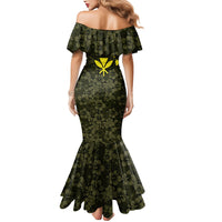 Hawaii Lei Kamehameha Mermaid Dress Melemele Seamless Pattern Hibiscus Flower