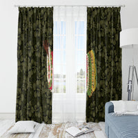 Hawaii Lei Kamehameha Window Curtain Melemele Seamless Pattern Hibiscus Flower