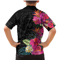 Hafa Adai Guam Family Matching Mermaid Dress and Hawaiian Shirt Tropical Flowers Colorful Vibes LT9 - Polynesian Pride