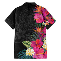 Hafa Adai Guam Family Matching Short Sleeve Bodycon Dress and Hawaiian Shirt Tropical Flowers Colorful Vibes LT9 - Polynesian Pride